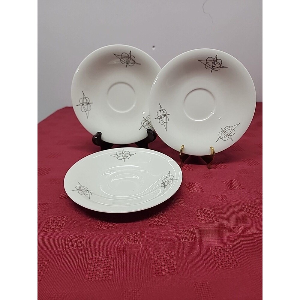 1950's Hallcraft Fantasy By Eva Zeisel Set Of 3 Saucers Atomic MCM
